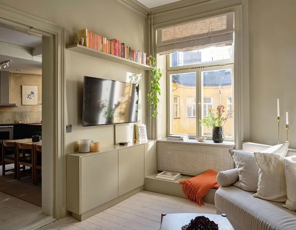 Habitaciones de forma irregular y dormitorio de ático: apartamento inusual en Estocolmo - Gallery image 2