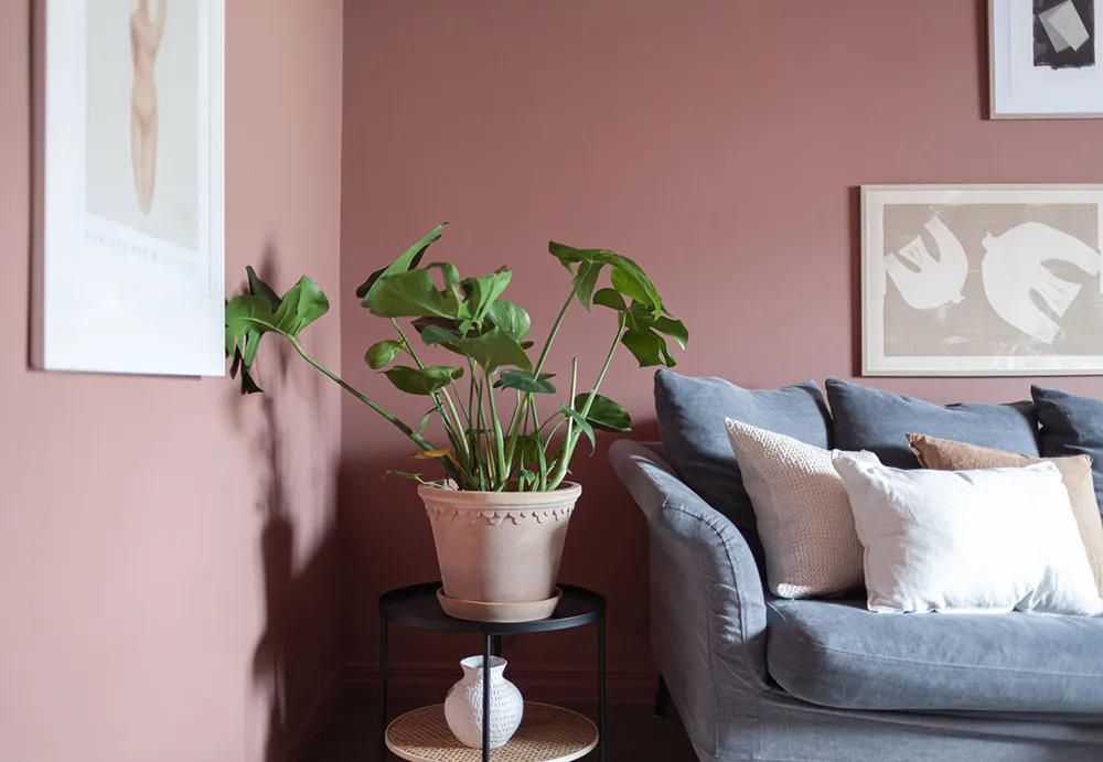 Różowy, niebieski, żółty: kolorowe pokoje w skandynawskim wnętrzu (78 m²) - Gallery image 4