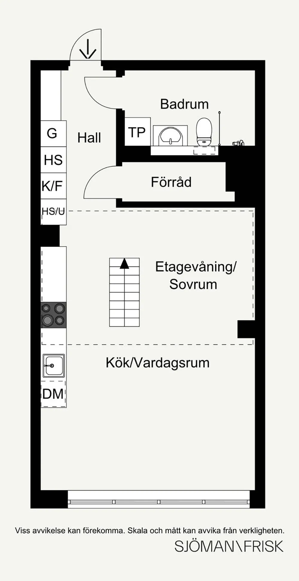 Компактний лофт із верхньою залізницею у будівлі колишньої фабрики в Стокгольмі (61 кв. м) - Gallery image 28