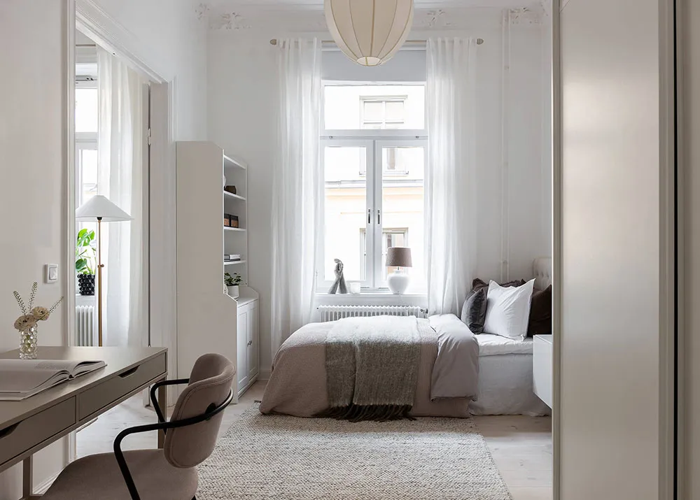 Biały i elegancki интерьер w Stokholmie - Gallery image 16