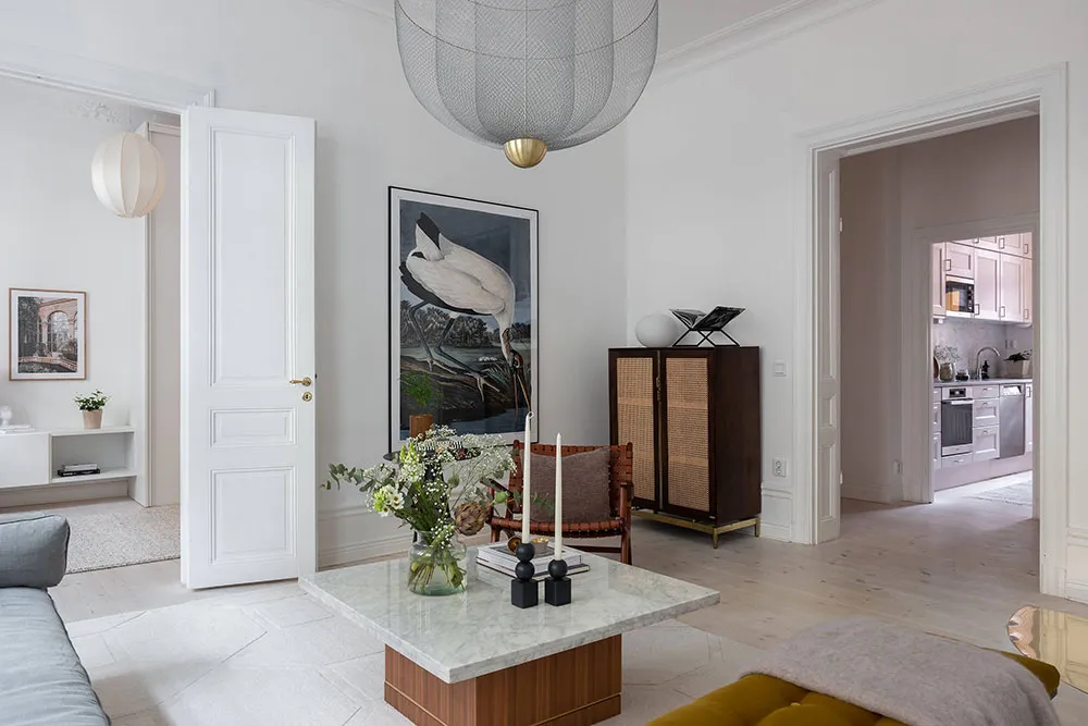 Biały i elegancki интерьер w Stokholmie - Gallery image 17