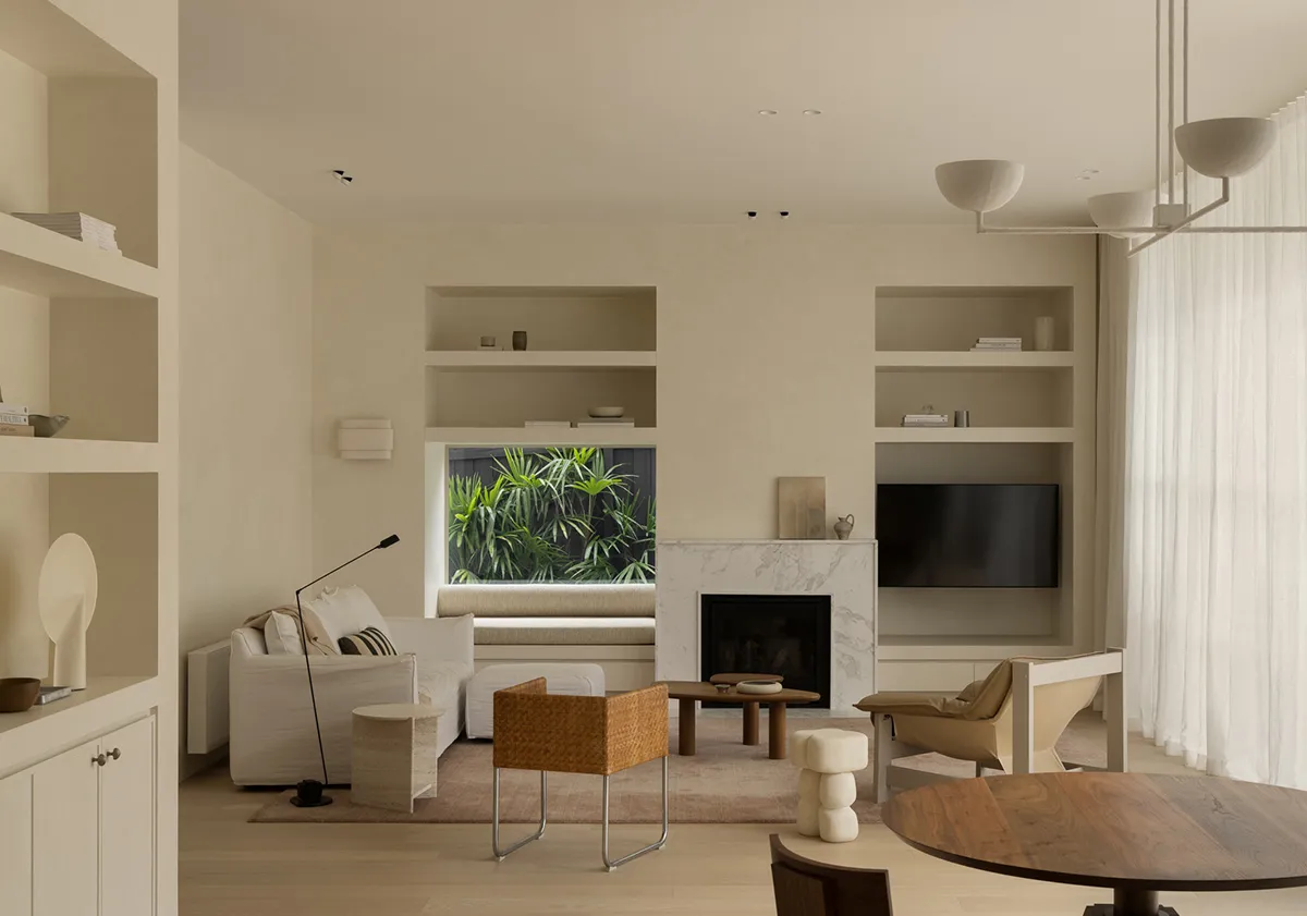 Monochrome Modern Interior of an Edwardian House in Melbourne - Gallery image 2