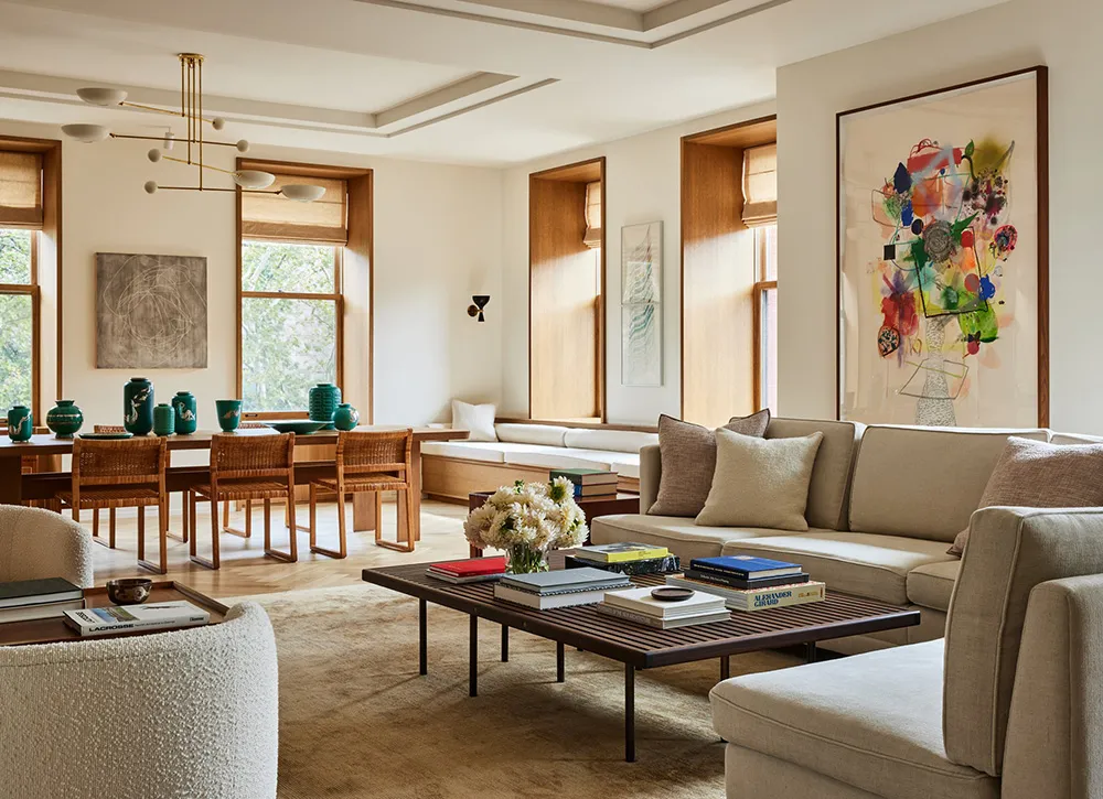 Eleganter moderner Interior in einem prekriegswohnsitz auf Manhattan - Gallery image 4