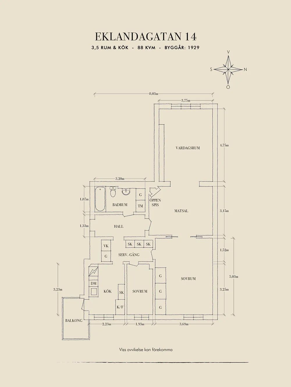 Estilos de verde y gris en el diseño de una casa sueca (88 m2) - Gallery image 35