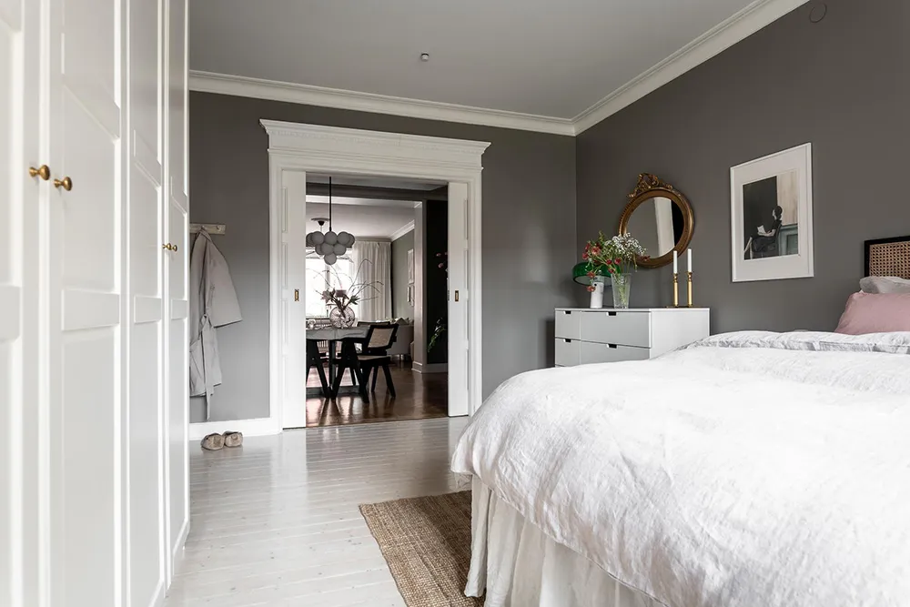 Estilos de verde y gris en el diseño de una casa sueca (88 m2) - Gallery image 20