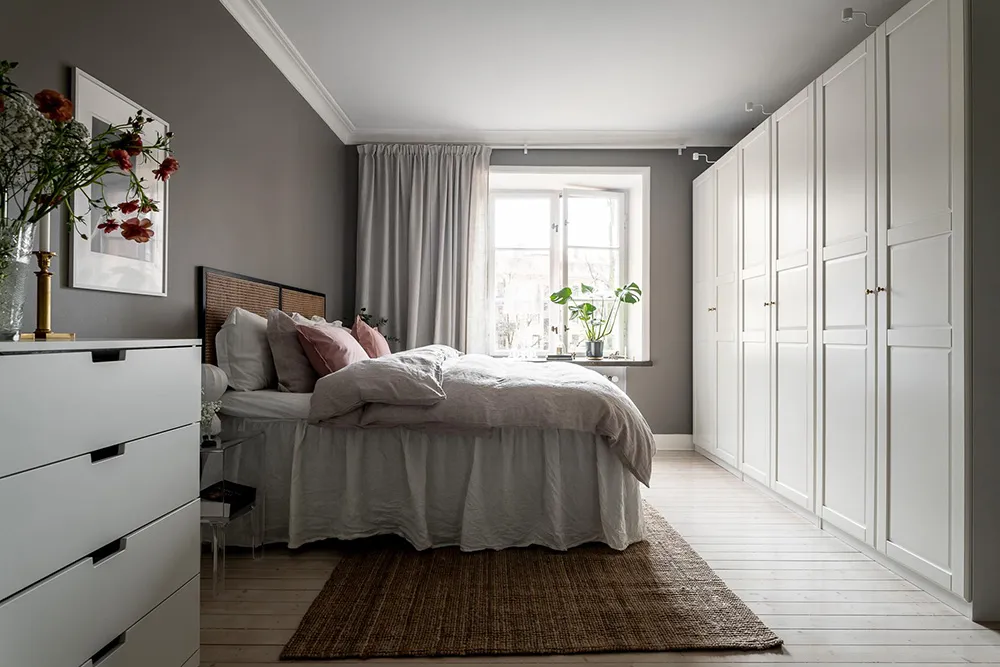 Estilos de verde y gris en el diseño de una casa sueca (88 m2) - Gallery image 19