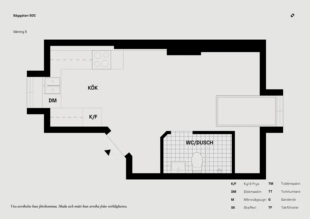 Cudowne kompaktowe wnętrze: malutka kwatera studenta w Szwecji (21 m²) - 19