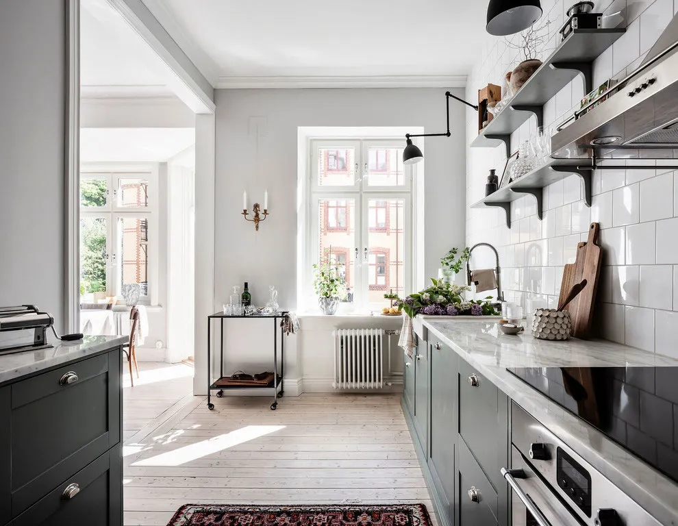 Винтажний буфет і пилково-зелена кухня: світла квартира в Швеції (64 кв. м) - Gallery image 20