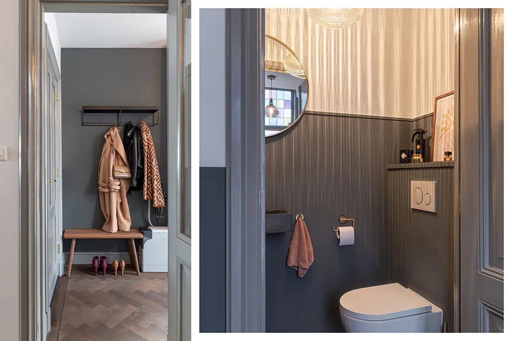 Efektowne odcienie szarości w дизайnie historycznego domu w Holandii - Gallery image 27