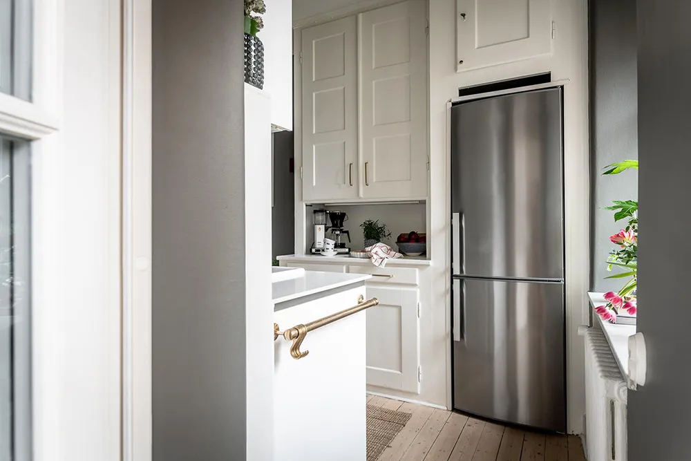 Estilos de verde y gris en el diseño de una casa sueca (88 m2) - Gallery image 27