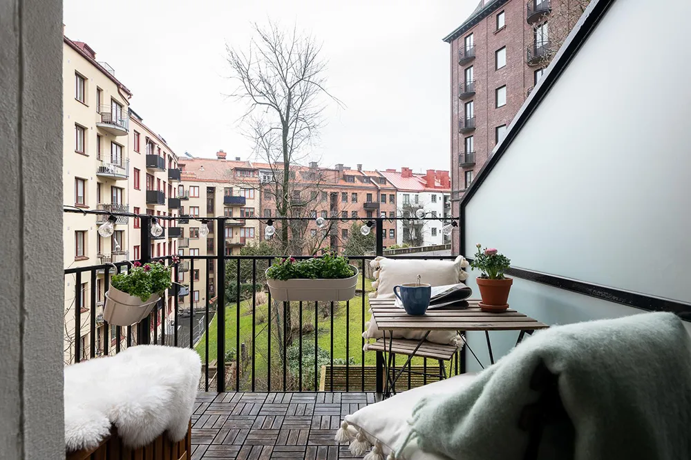 Estilos de verde y gris en el diseño de una casa sueca (88 m2) - Gallery image 29