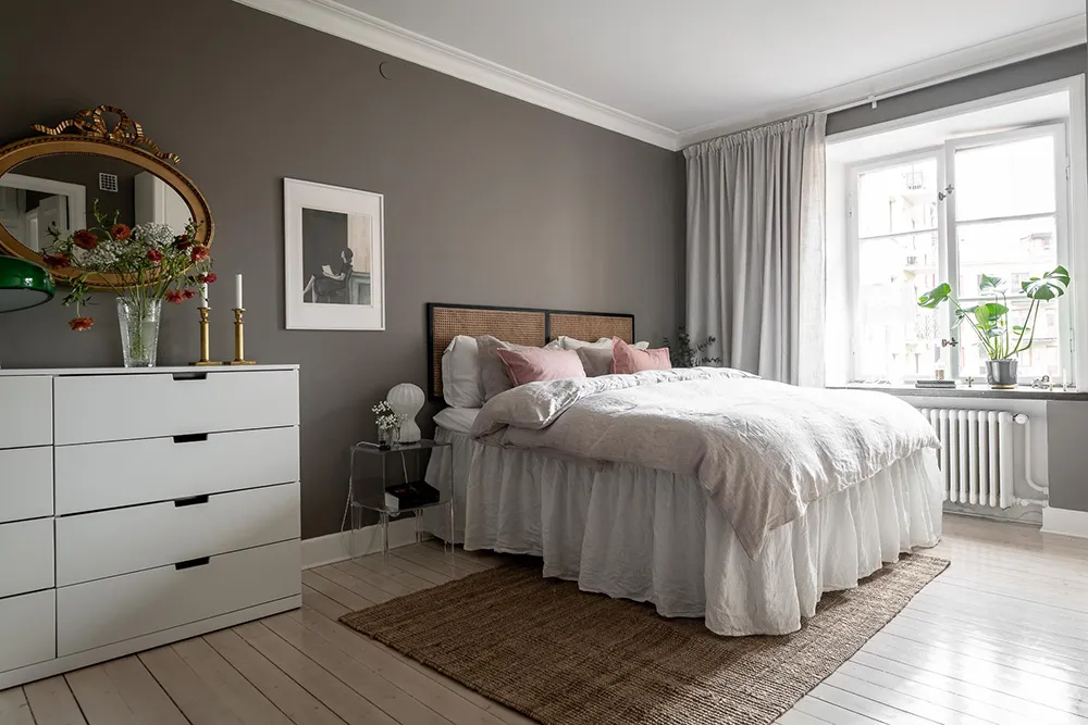 Estilos de verde y gris en el diseño de una casa sueca (88 m2) - Gallery image 17