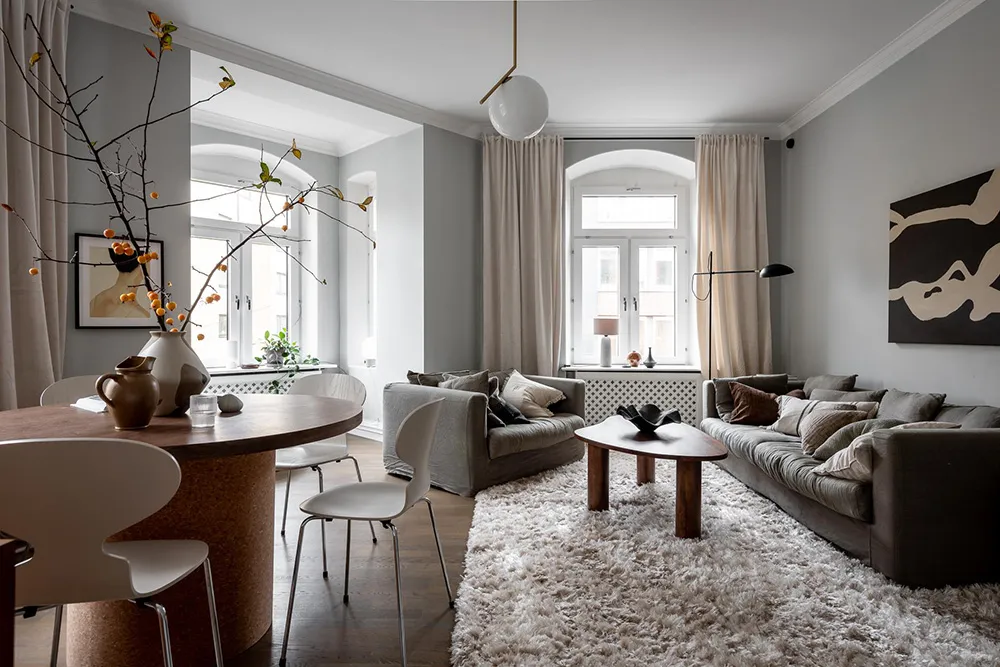 Estilo moderno y fresco en interiores escandinavos con toques cálidos (66 m²) - Gallery image 3