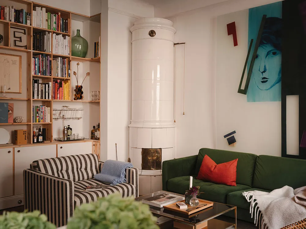 Eklektrischer Interieur einer kleinen skandinavischen Wohnung (63 qm) - Gallery image 3