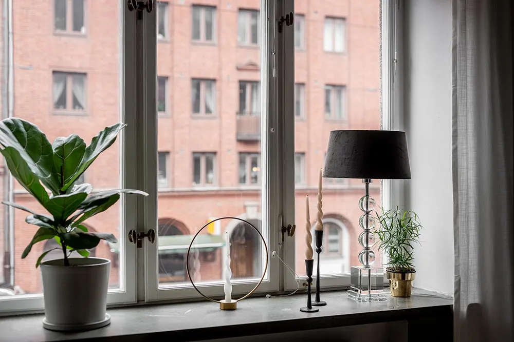 Estilos de verde y gris en el diseño de una casa sueca (88 m2) - Gallery image 11