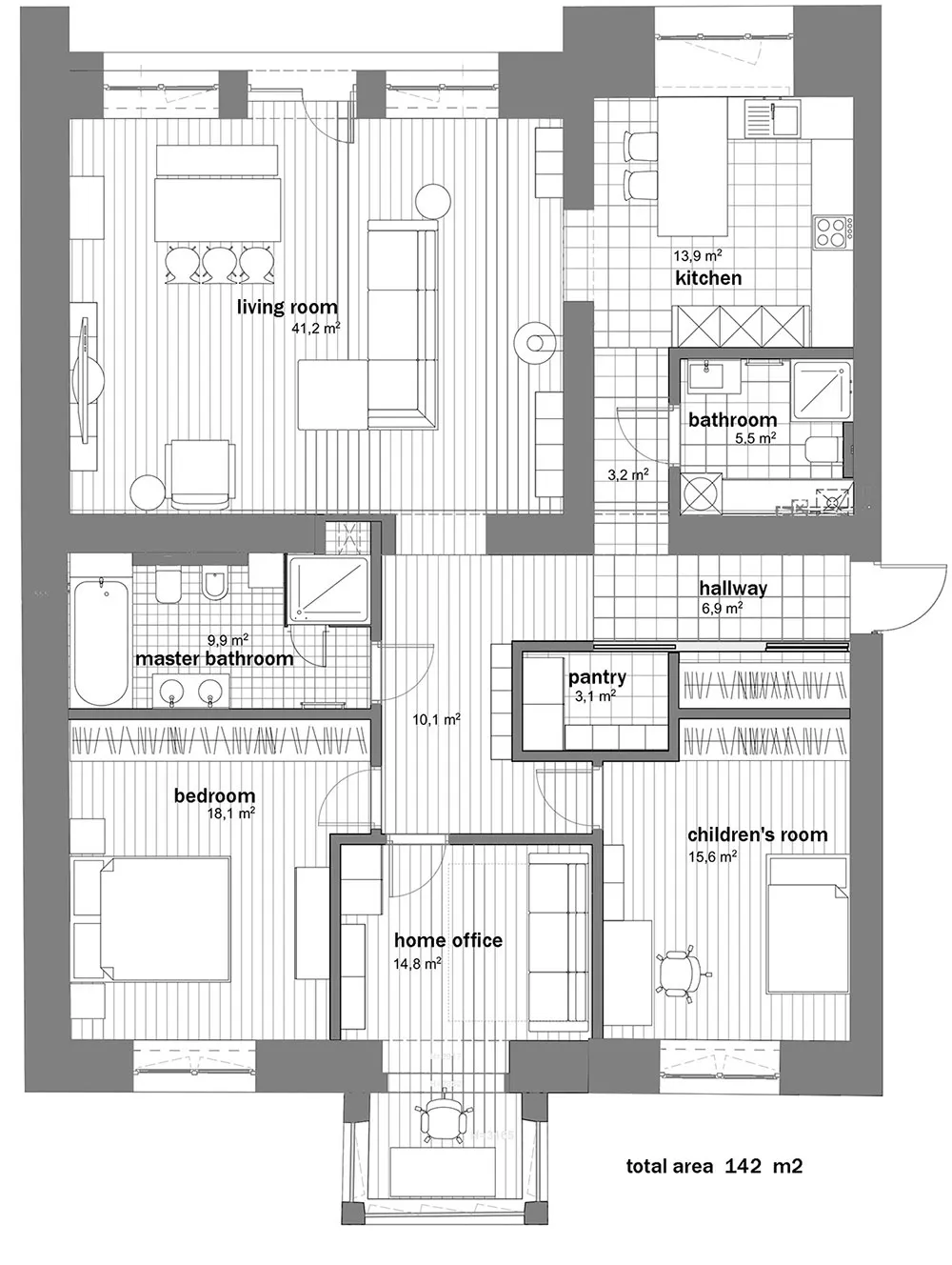 Jastrykowy wnętrze z odcieniami zielonego zamiast еврourbanizmu w historycznym centrum Kiwana - Gallery image 28