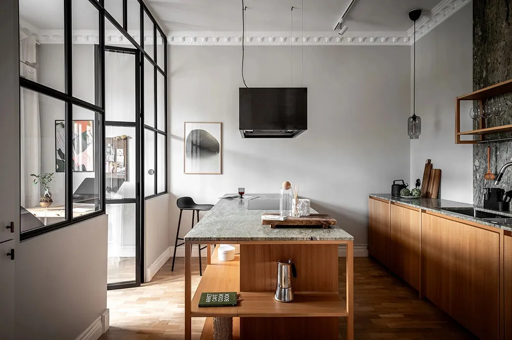 Стильный серый интерьер в Швеции с необычным декором (65 кв. м) - Gallery image 5