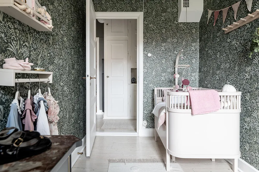 Estilos de verde y gris en el diseño de una casa sueca (88 m2) - Gallery image 23