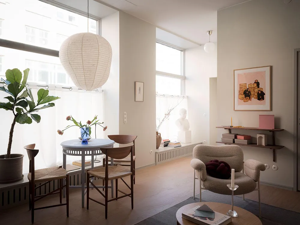 Stylish Pastel Interior of First-Floor Studio Apartment in Göttingen (43 sqm) - Gallery image 8