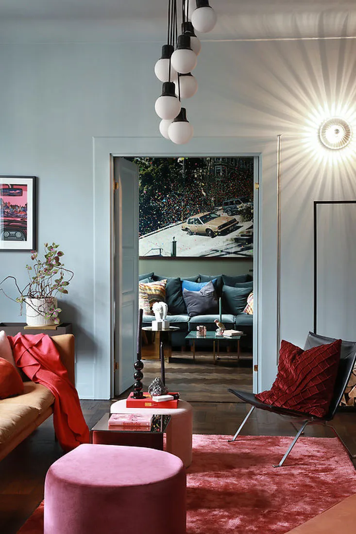 Skandynawski интерьер w bardzo odważnych kolorach w Oslo - Gallery image 6