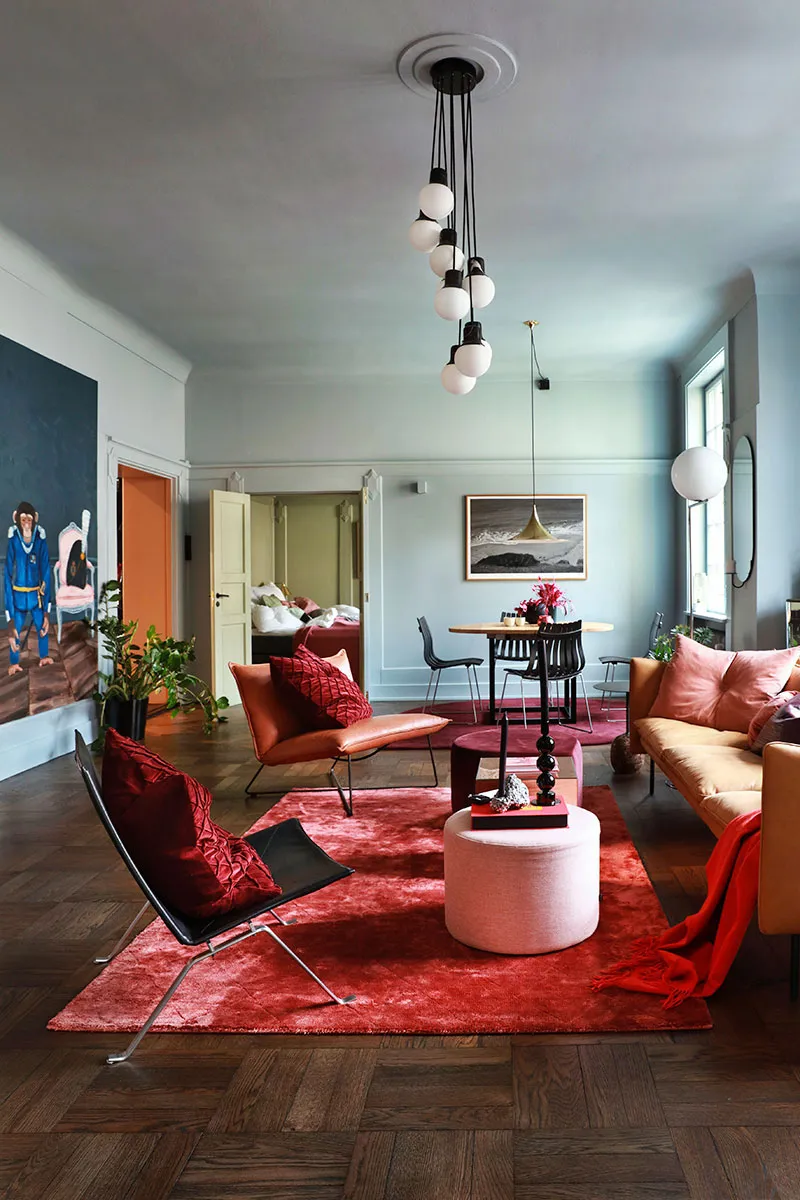 Skandynawski интерьер w bardzo odważnych kolorach w Oslo - Gallery image 1