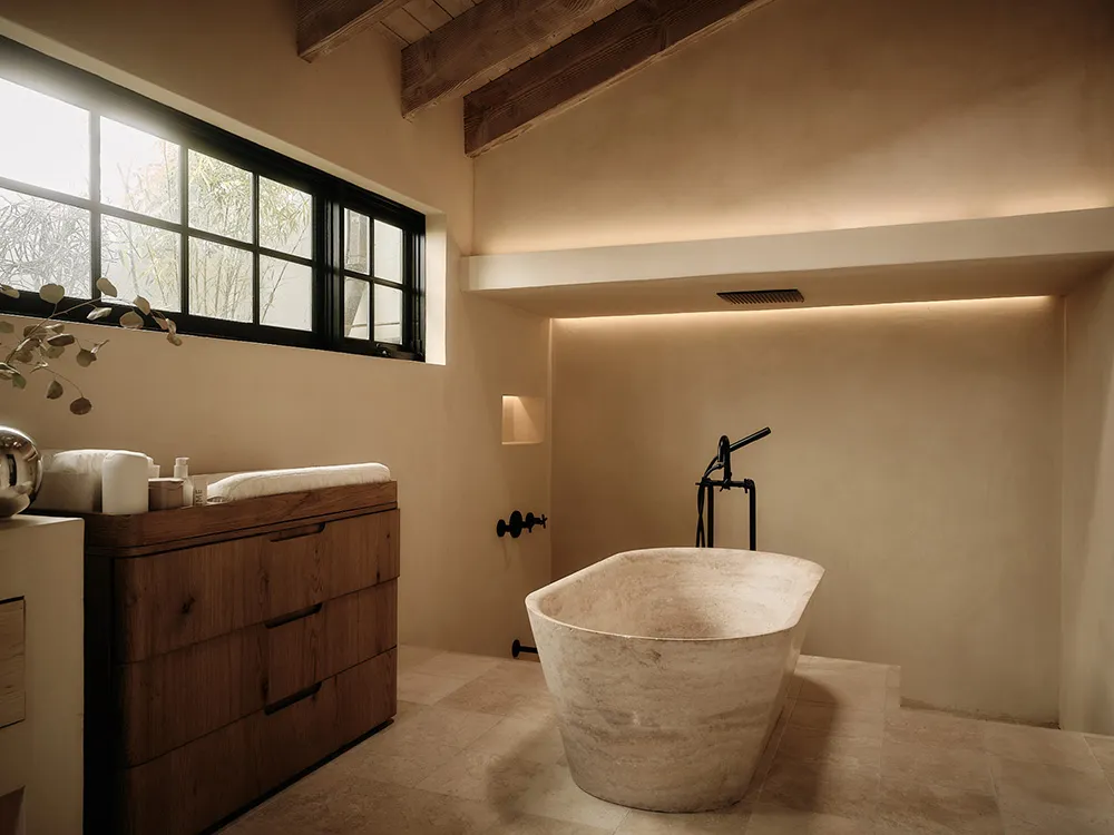 Warmes Interieur, inspiriert von mexikanischen Resorts: Haus in Los Angeles - Gallery image 10