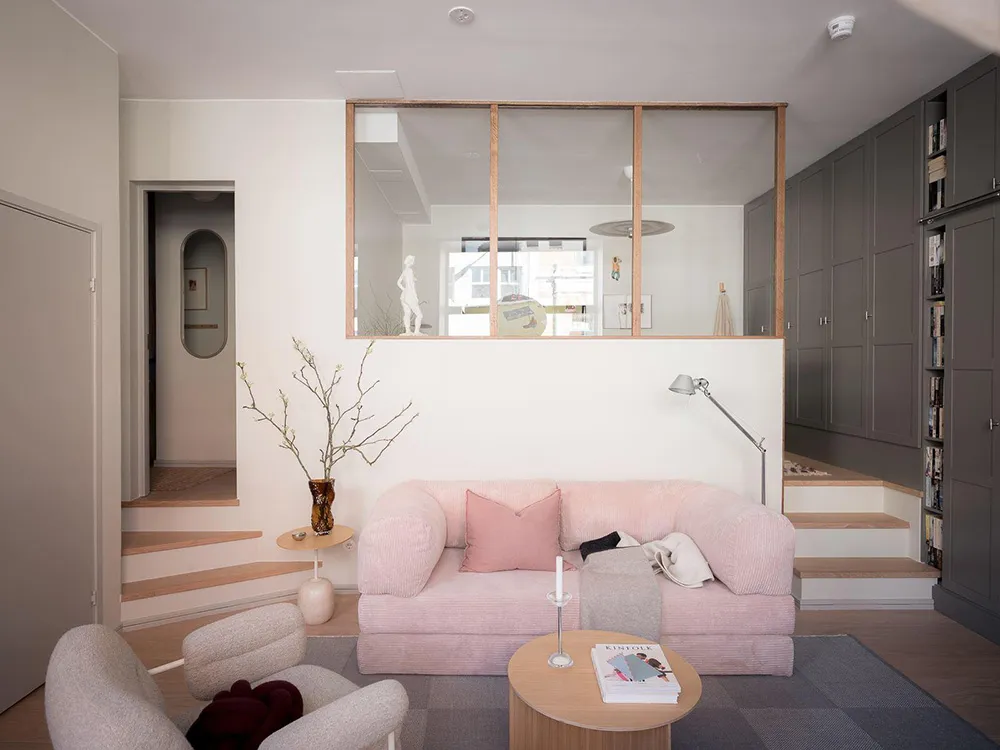 Stylish Pastel Interior of First-Floor Studio Apartment in Göttingen (43 sqm) - Gallery image 12