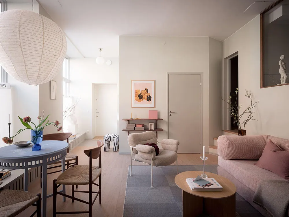 Stylish Pastel Interior of First-Floor Studio Apartment in Göttingen (43 sqm) - Gallery image 9