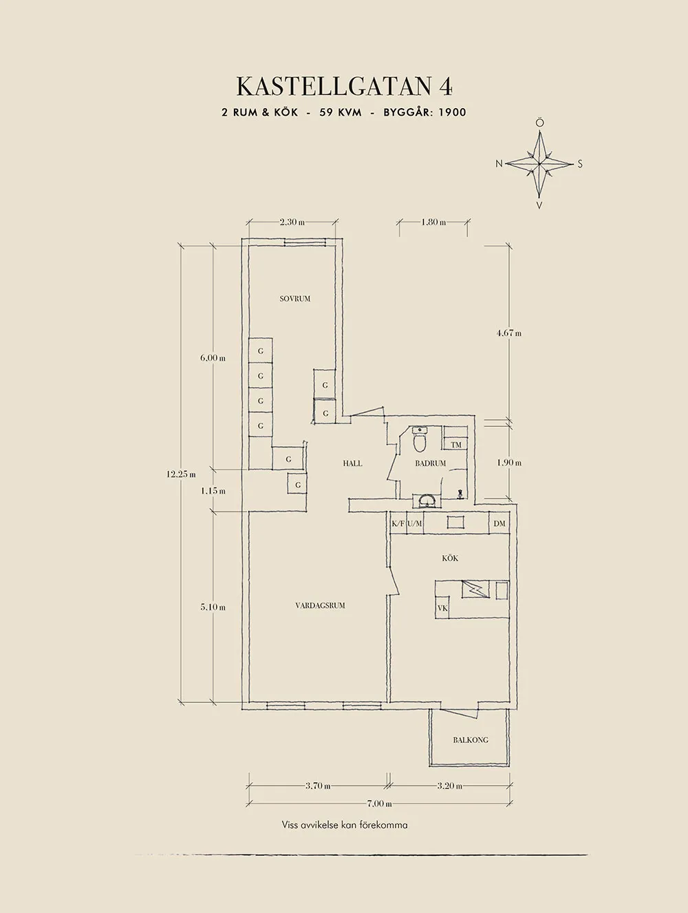 Petite appartement scandinave avec accents beiges agréables (59 m²) - Gallery image 26