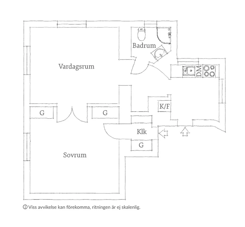 Petite mais charmante deux pièces avec tapis blanc et cuisine sombre (43 m²) - Gallery image 22