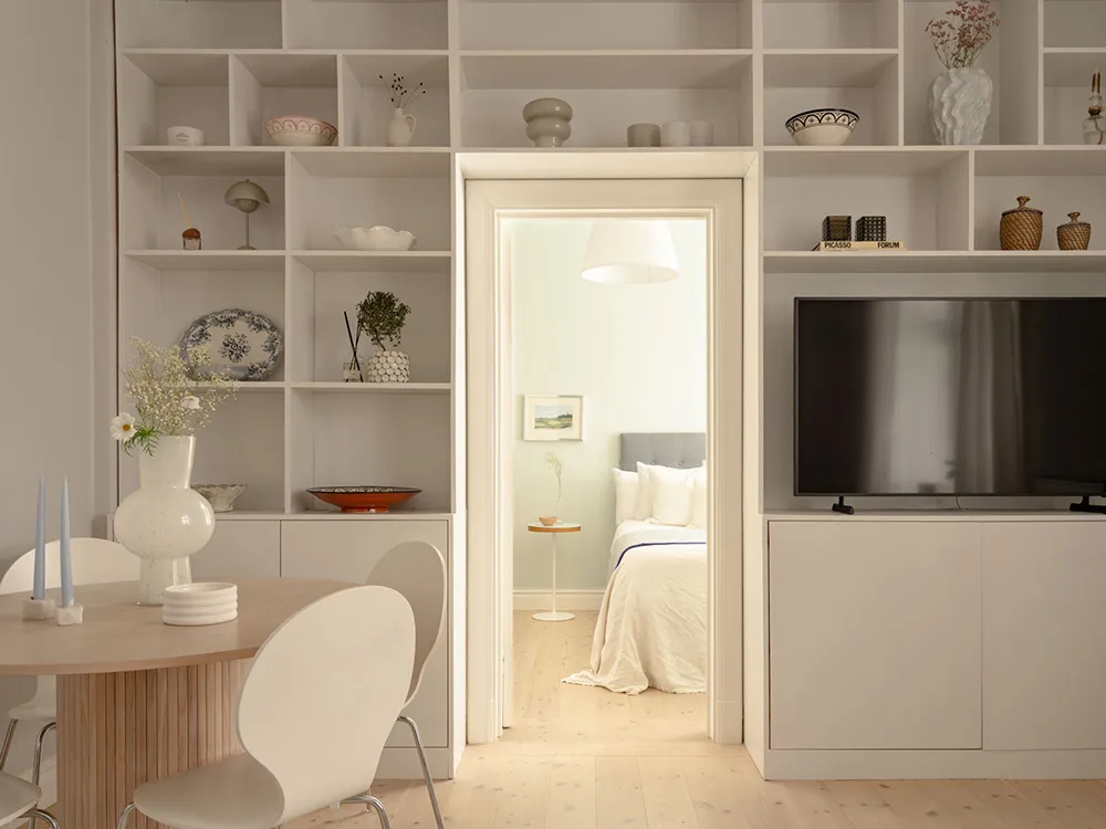 Нежные пастельные тона в дизайне маленькой квартиры в Стокгольме (46 кв. м) - Gallery image 3