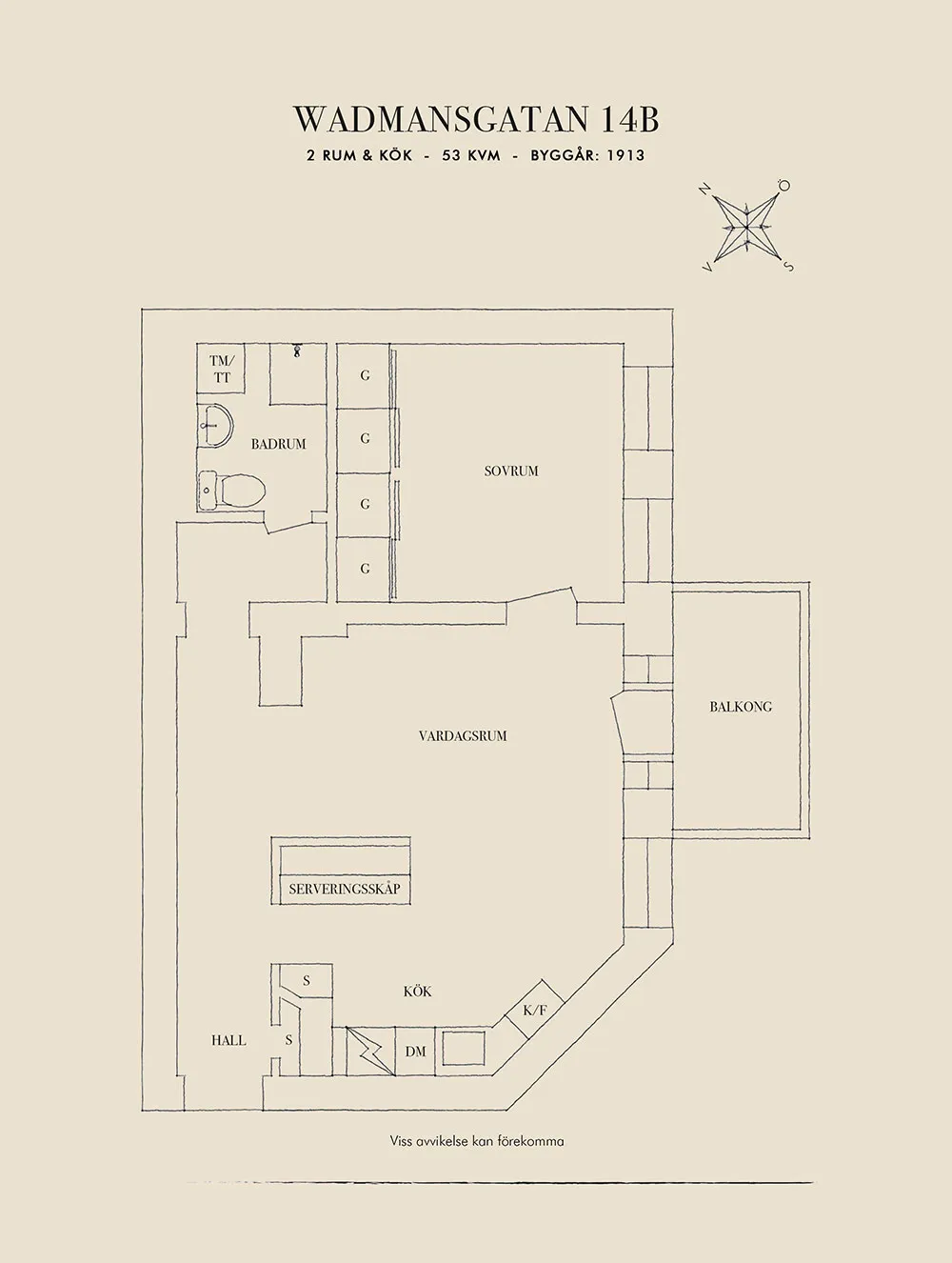 Маленькая шведская квартира с очаровательной спальней (53 кв. м) - Gallery image 28