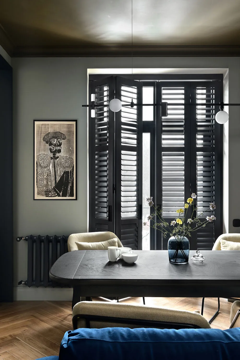 Estilo de interiores con persianas en Kiev según el proyecto de Olga Rusakova (70 m²) - Gallery image 1