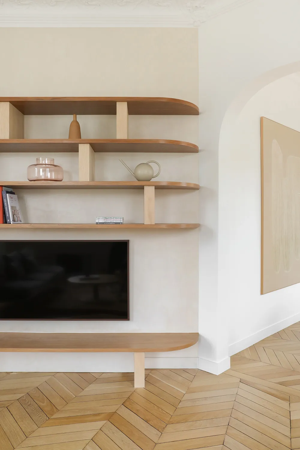 Apartamento parisino con espacio inusual y decoración moderna suave - Gallery image 16