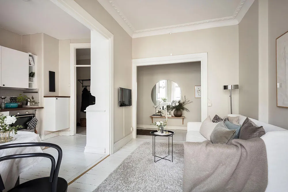 Маленькая шведская квартира с очаровательной спальней (53 кв. м) - Gallery image 12