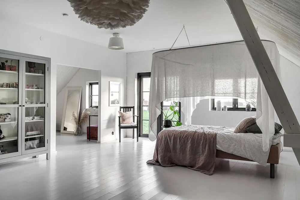 Stylischer moderner Scheunenstil mit schwarz-weißen Interiören - Gallery image 24