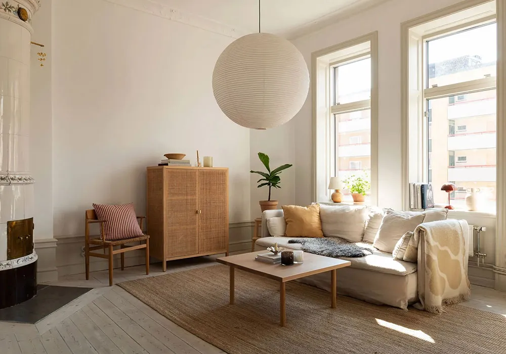 Décor chaleureux et planification ouverte : petite appartement dans un vieil immeuble (52 m²) - Gallery image 6