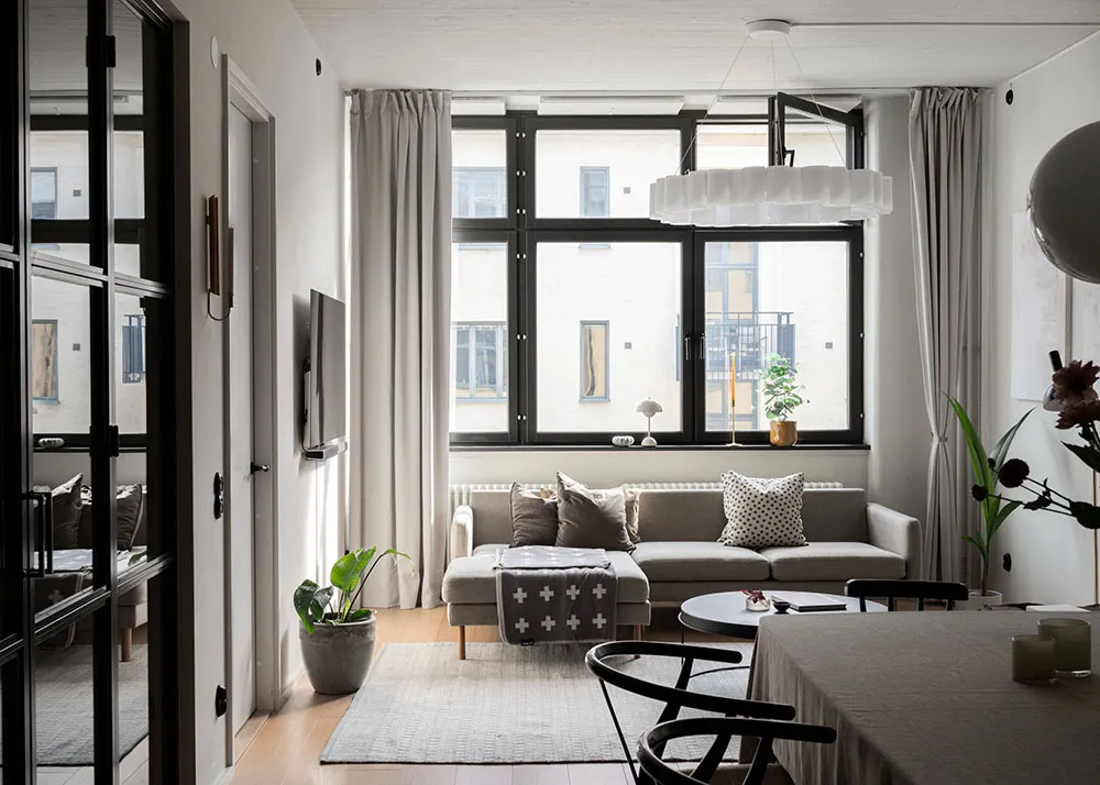 М’який монохромний інтер’єр скандинавського лофта (100 кв. м) - Gallery image 2