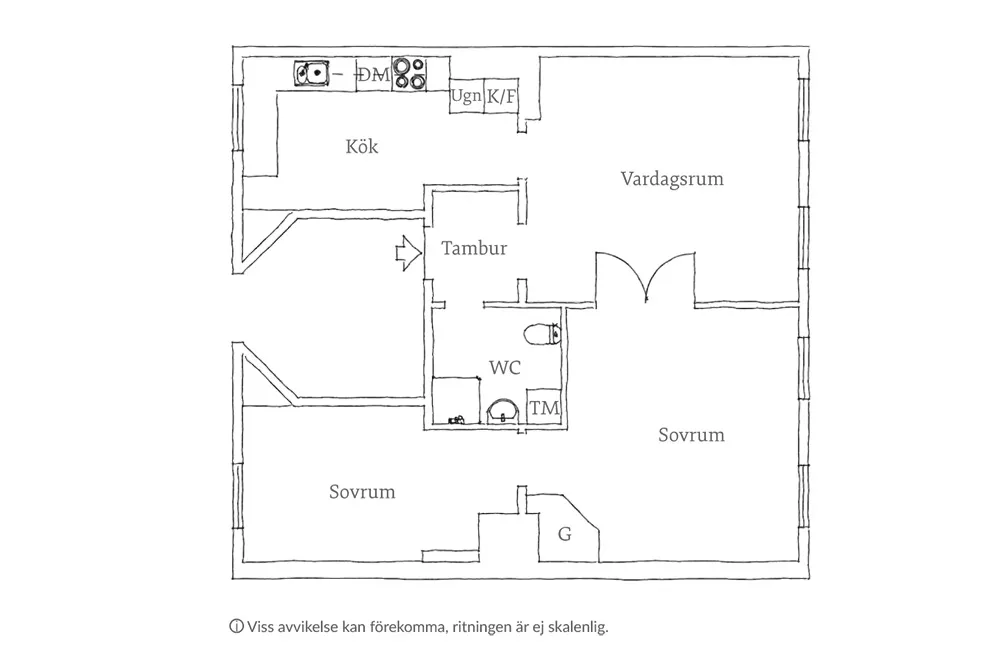 Очаровательная шведская квартира с нотками кантри (74 кв. м) - Gallery image 30