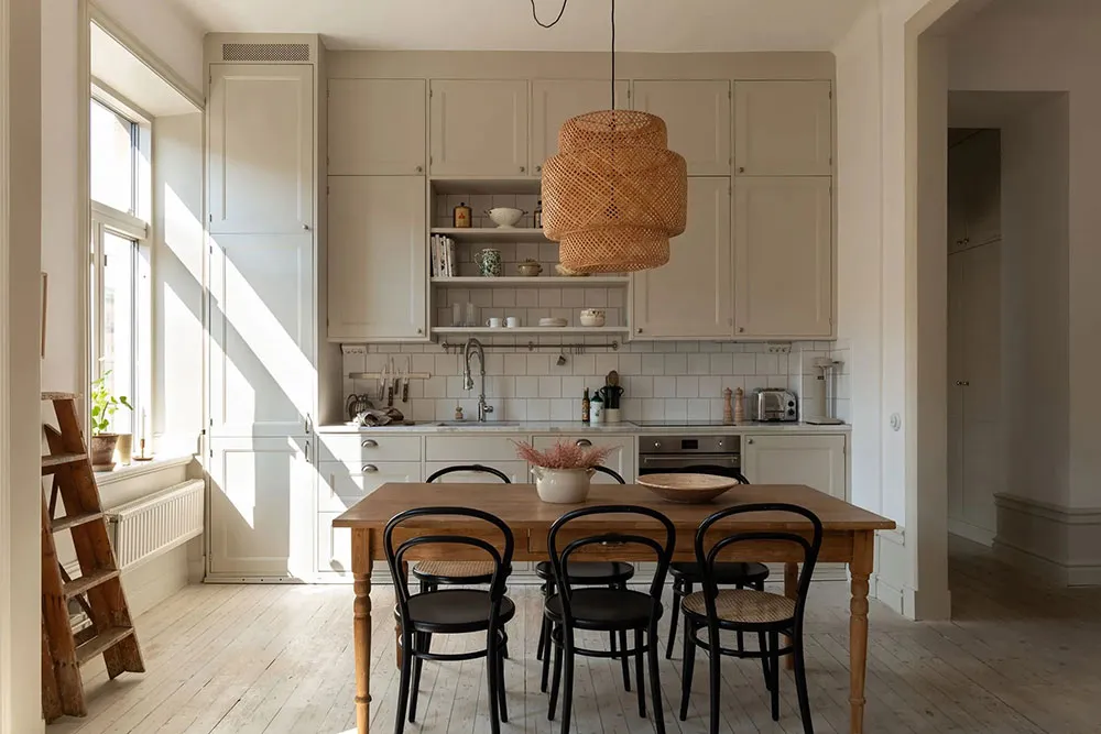 Décor chaleureux et planification ouverte : petite appartement dans un vieil immeuble (52 m²) - Gallery image 8