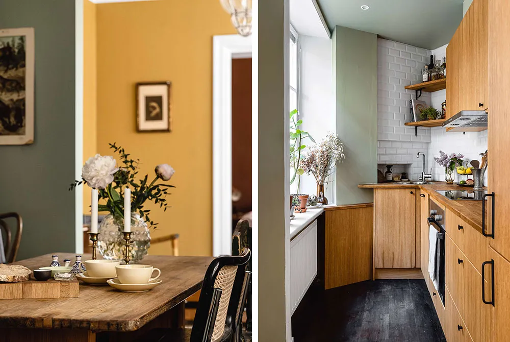 Bright Colors and Vintage: Small but Memorable Apartment in Sweden (43 sqm) - Gallery image 7