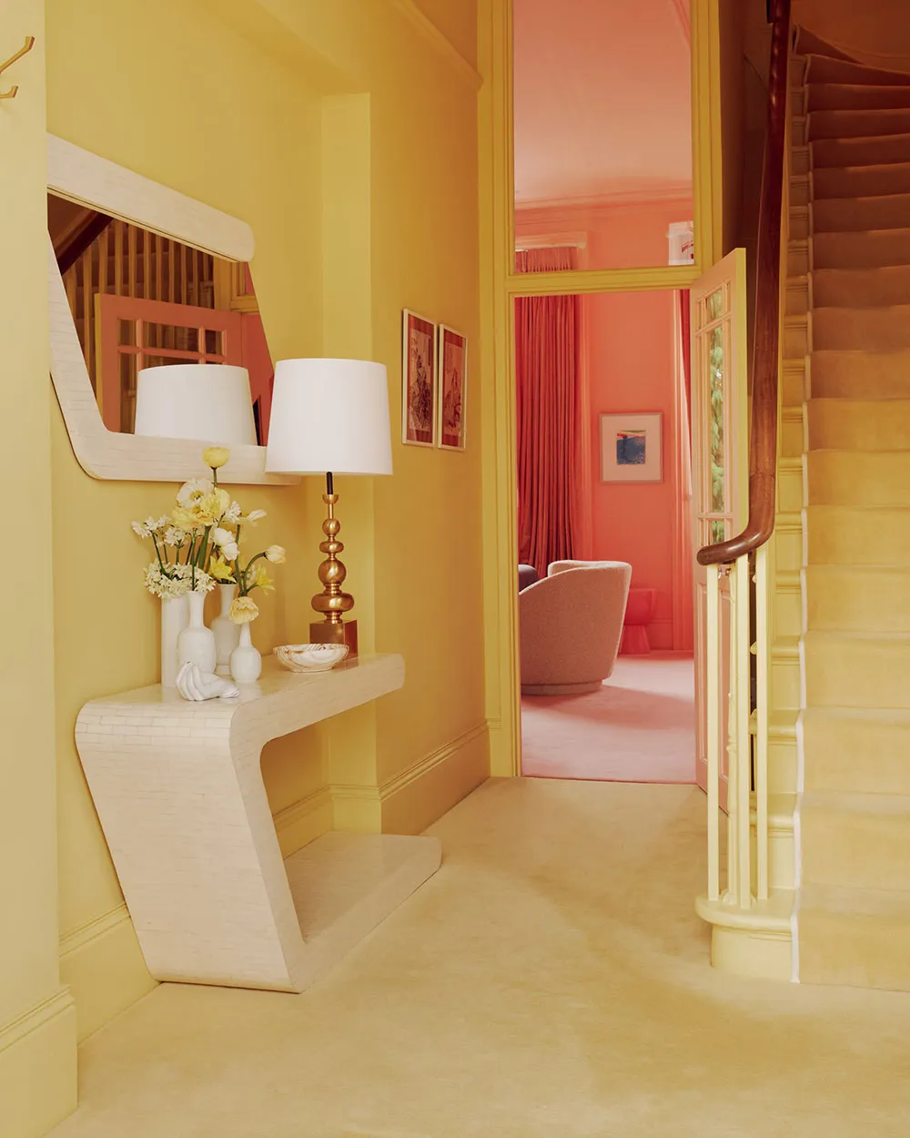 Розовый, лимонный, салатовый: удивительный дизайн исторического дома в Лондоне - Gallery image 3