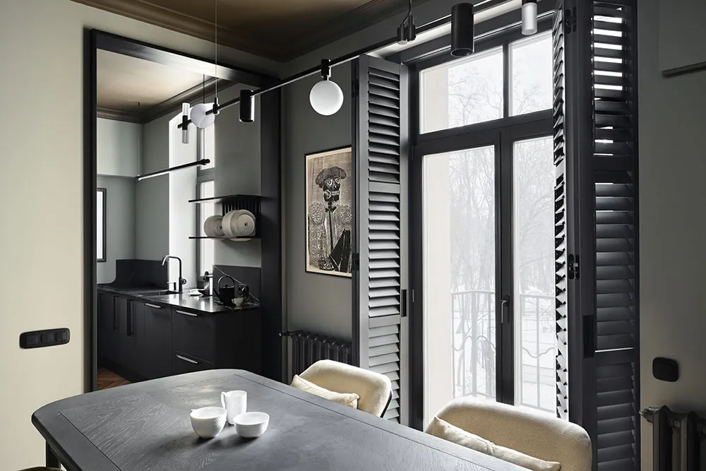 Estilo de interiores con persianas en Kiev según el proyecto de Olga Rusakova (70 m²) - Gallery image 4