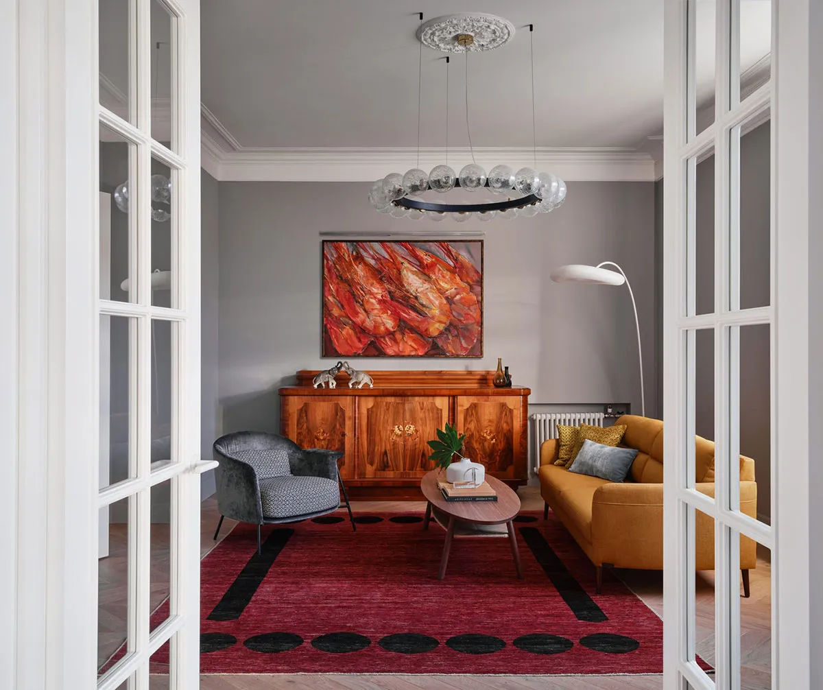 Zaktualizowany mieszkanie w znanej „Kolonii Akademików” w Moskwie (80 m²)