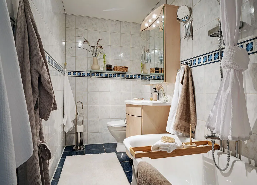 Apartamento escandinavo con sofá a rayas - Gallery image 20