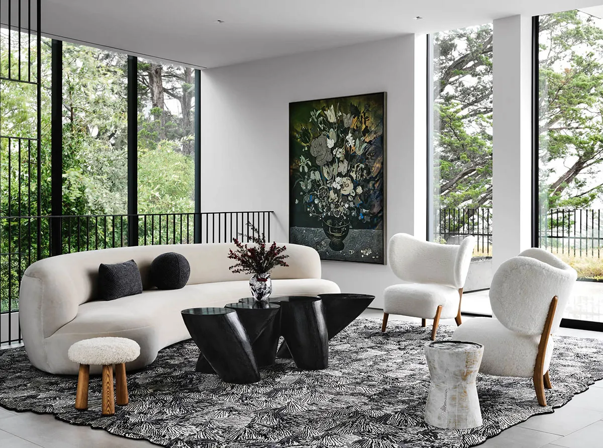 Современный дом из стекла и бетона, который сливается с природой - Gallery image 2