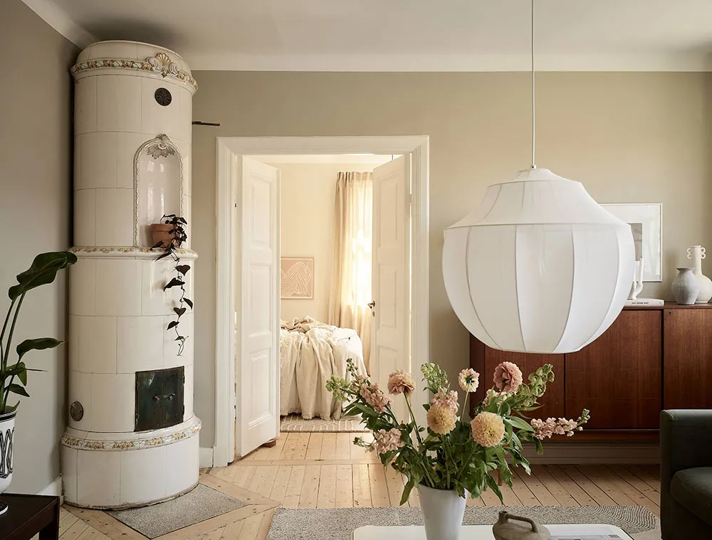 Уютный интерьер с обилием текстиля в Швеции (60 кв. м) - Gallery image 2