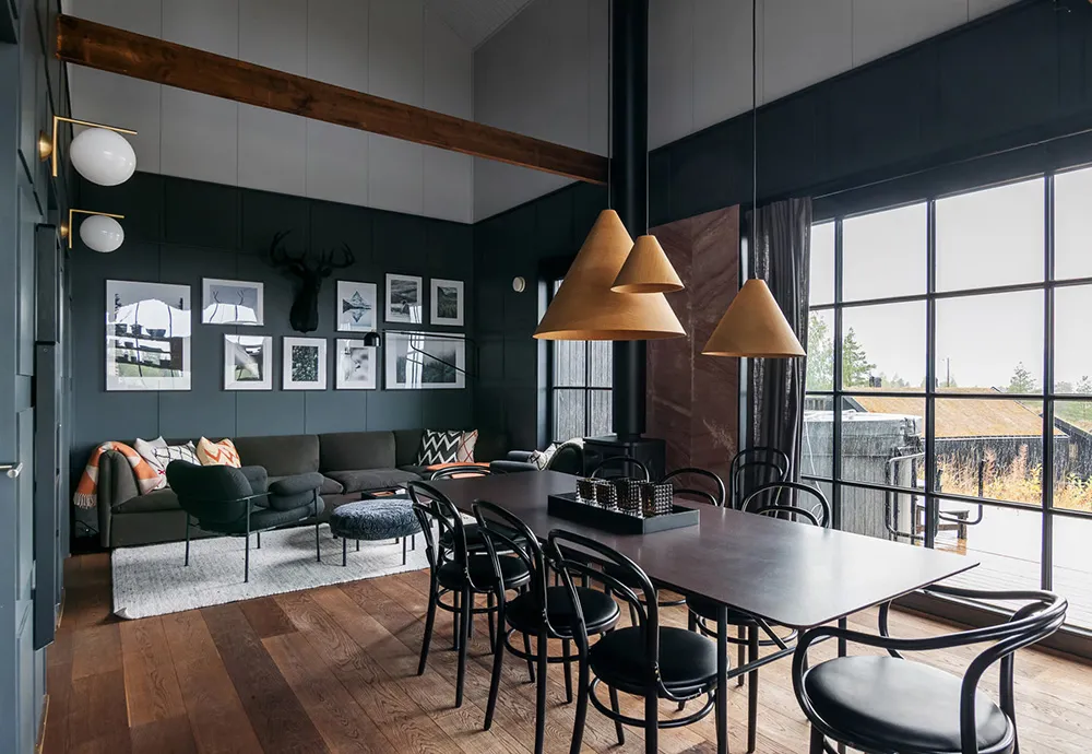 Dark Outside and Inside: Modern Scandinavian Cottage in Nature - Gallery image 2