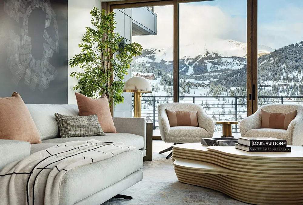 Interior elegante con vistas al complejo de esquí de Montaña - Gallery image 2