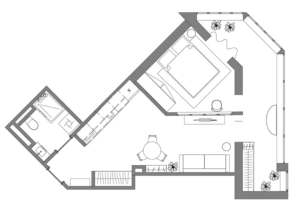Colorful Design of a Small Apartment with Complex Layout in Almaty (45 sq. m) - Gallery image 10